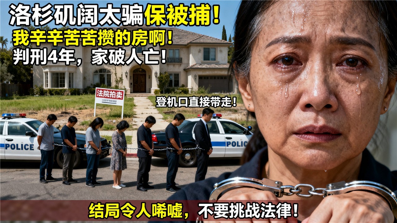 洛杉矶陈太太骗政府50万医药费想跑路，在登机口被CBP拦截！四年牢狱+家破人亡！