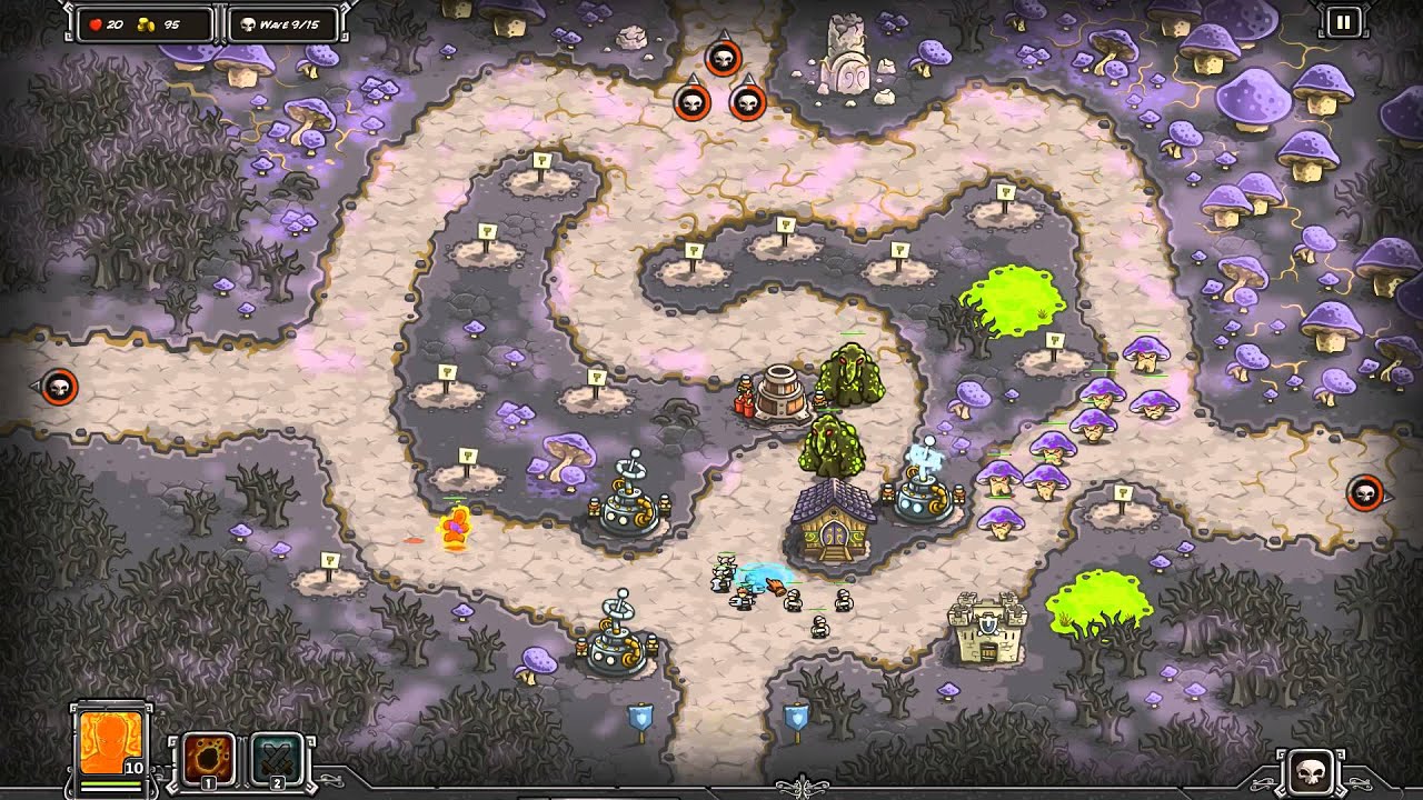Kingdom Rush Walkthrough - Fungal Forest - 3 Stars [Steam version][HD]