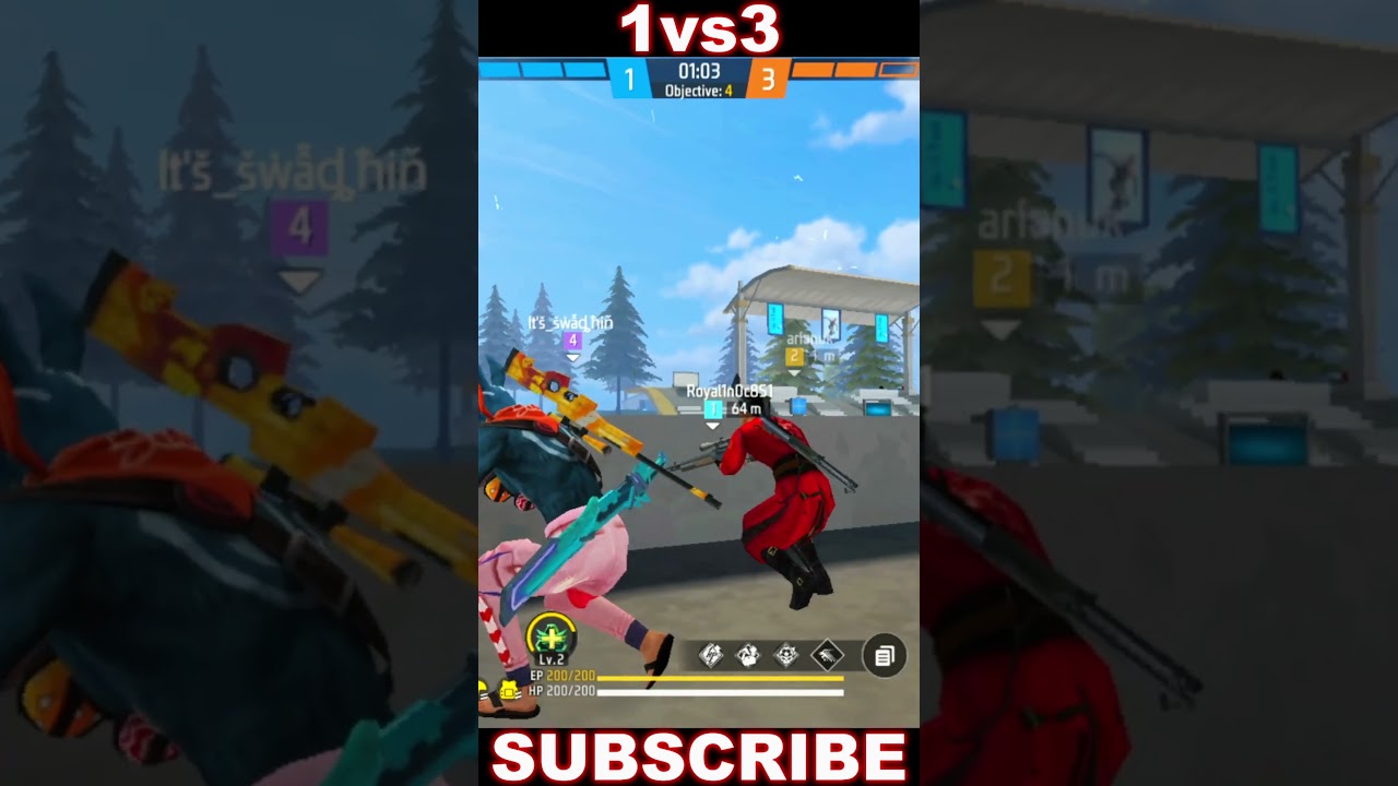 WHAT IS THE BETTER GUN !! AWM ।। 1 VS 3 ।। #freefire#CHOTOVAI #awmplayer