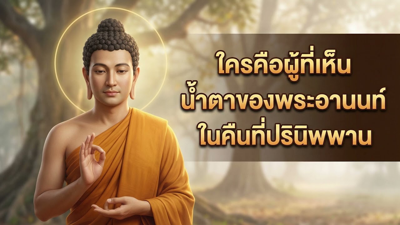คืนที่พระพุทธเจ้าปรินิพพาน ใครคือผู้ที่เห็นน้ำตาของพระอานนท์ | แสงแห่งธรรม