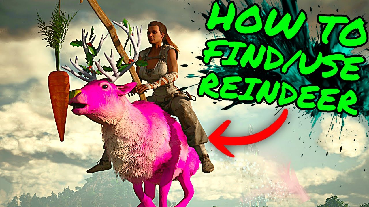 REINDEER GUIDE for Ark Survival Ascended!!! How To Find Them, and USE THEM TO GET AWESOME LOOT!!!!