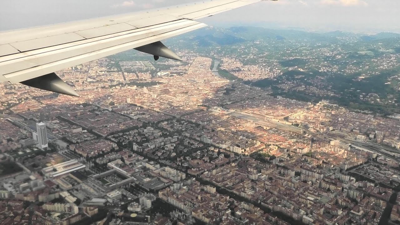 Clearest Landing in Turin Caselle Airport, Italy