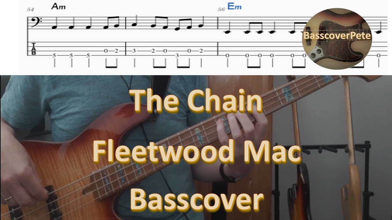 Fleetwood Mac The Chain. Bass Cover Tabs Score Chords Transcription. Bassplayer: John McVie