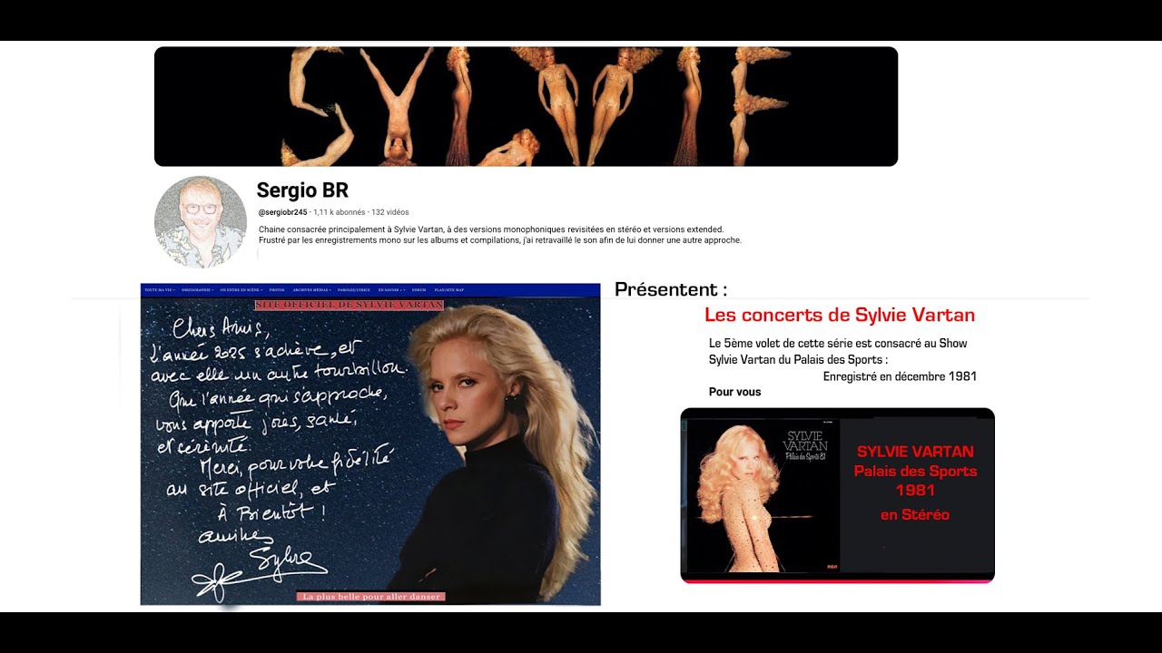 Sylvie Vartan Palais des Sports 81 Stéréo