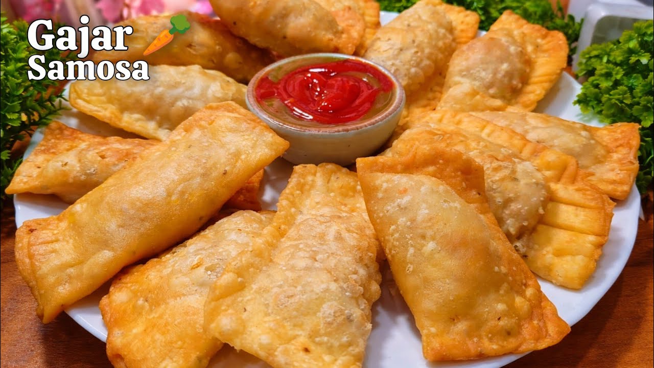 “Crispy Gajar Samosa Recipe