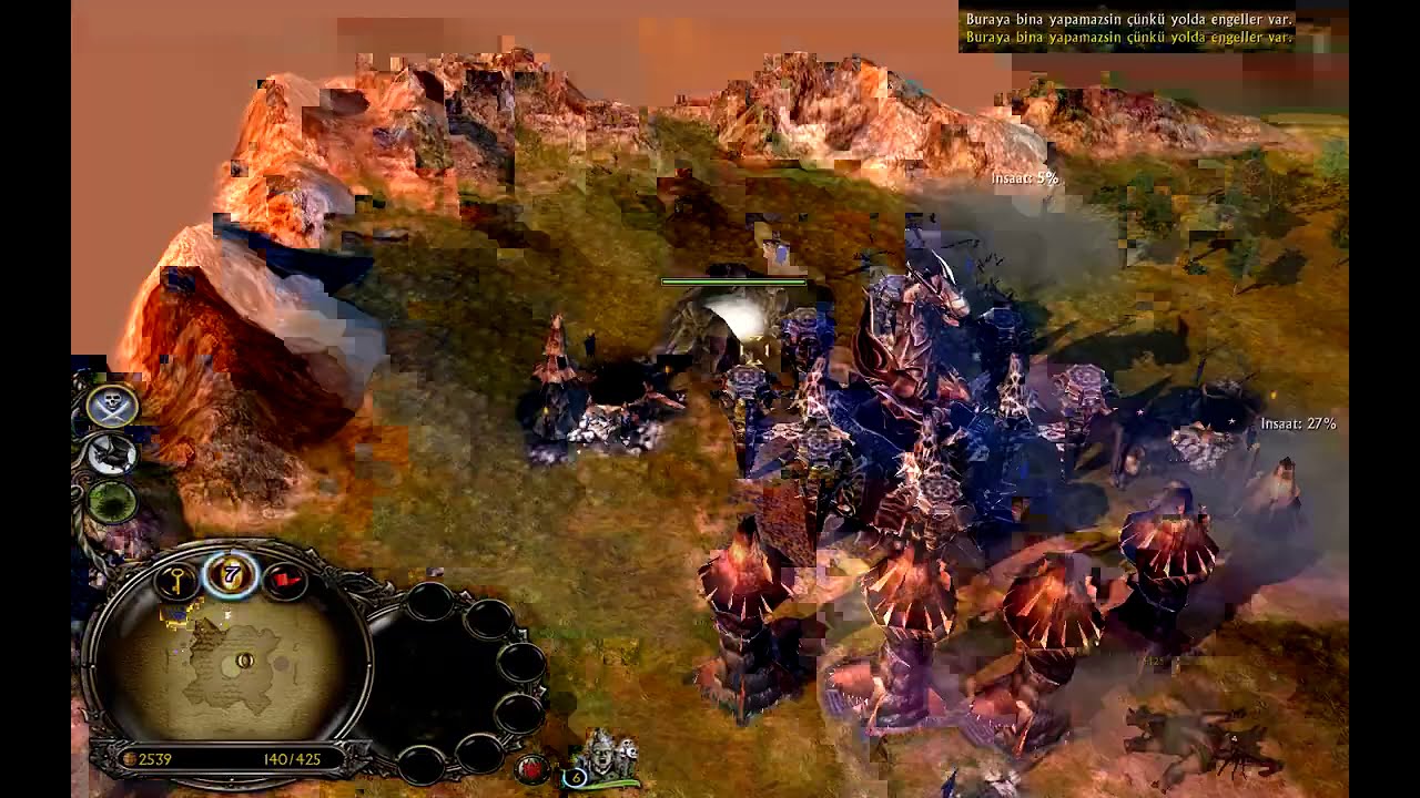 Battle for Middle Earth 2 1vs7 Brutal Goblins - With Sauron