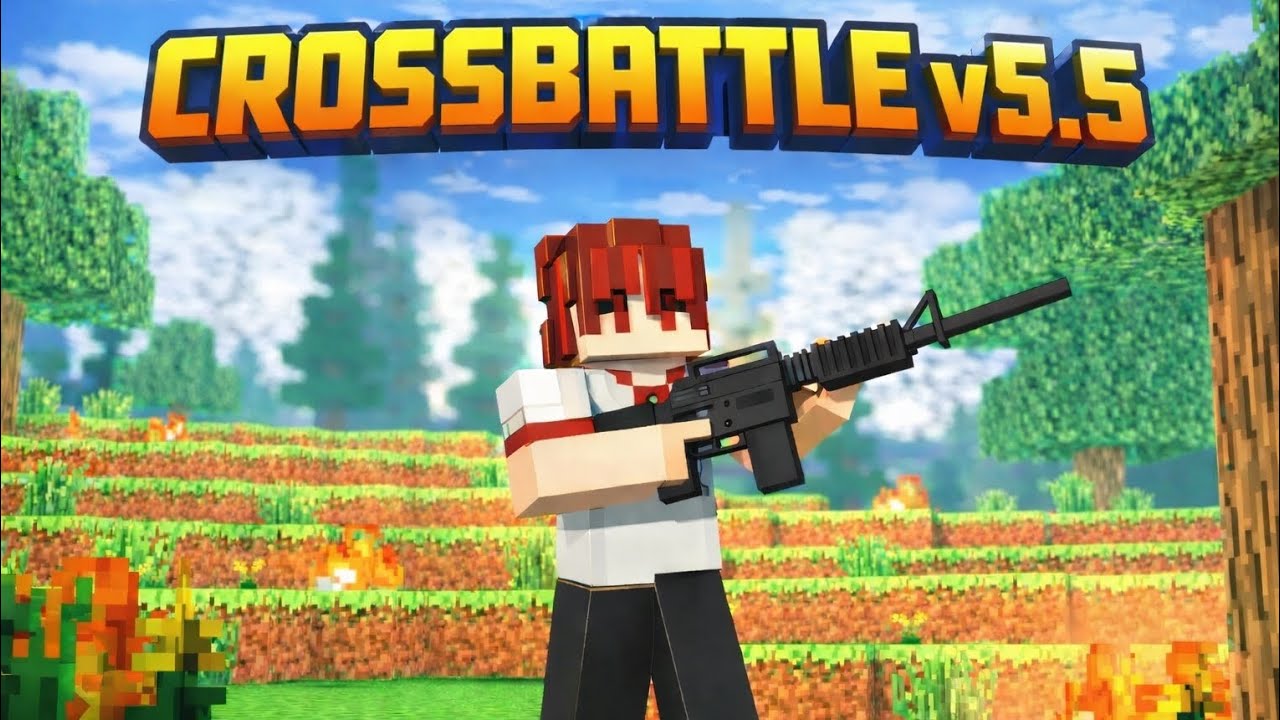 TESTEI O CROSSBATTLE V5.5 NO MINECRAFT 😱