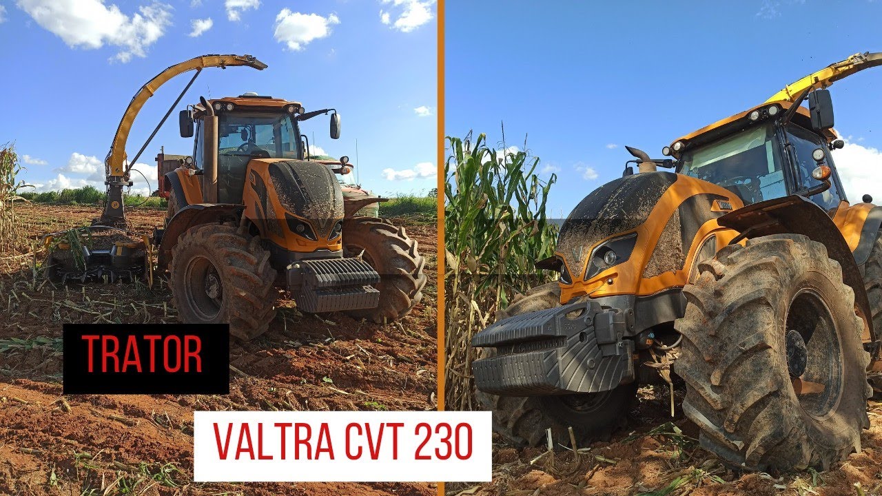 Valtra 230 CVT na silagem