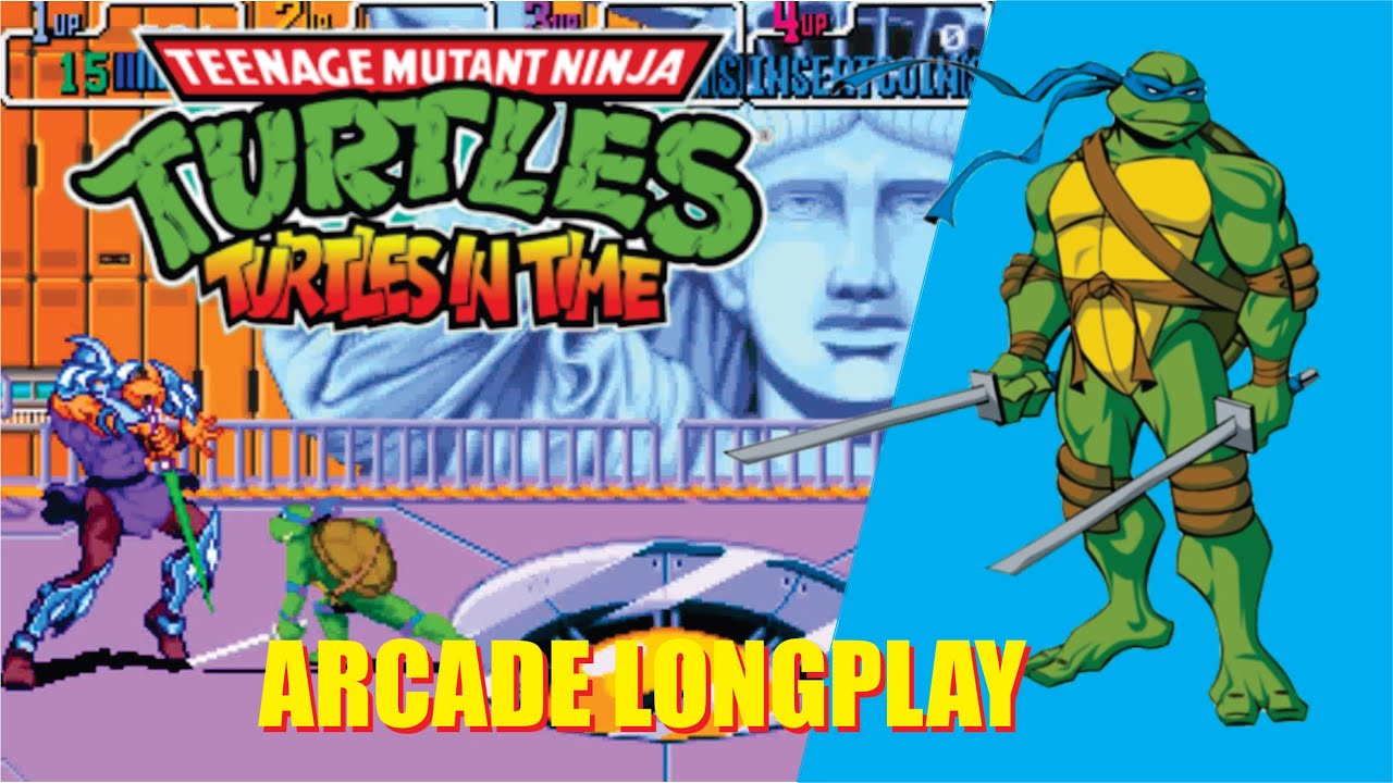 TMNT Turtles in Time 1991 Arcade Longplay No Commentary