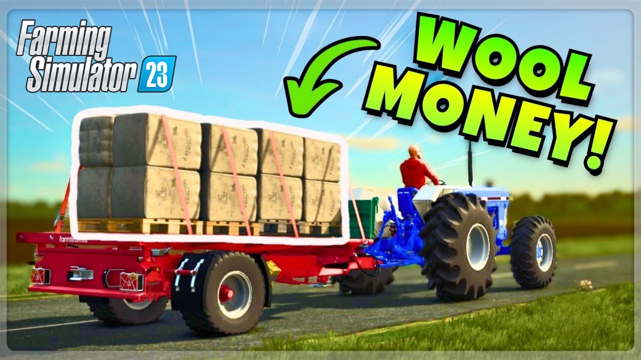 Wool Making Process and Selling in FS23 #farmer #farming #farmingsimulator23