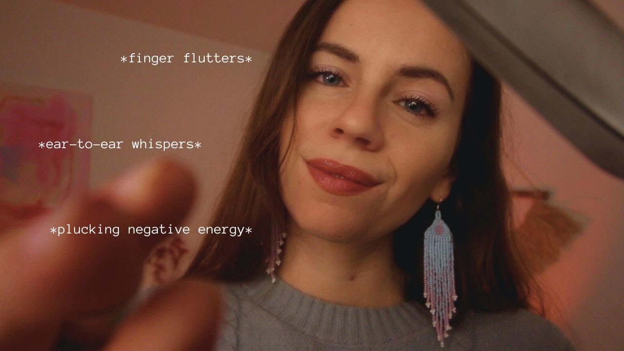 30 mins of pure ASMR bliss ✨ reiki for deep sleep | ear-to-ear whisper, finger flutters, plucking