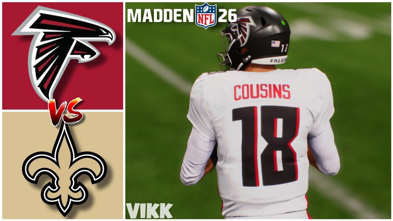 Falcons (No Penix) vs Saints 2 Week 12 Simulation (Madden 26)