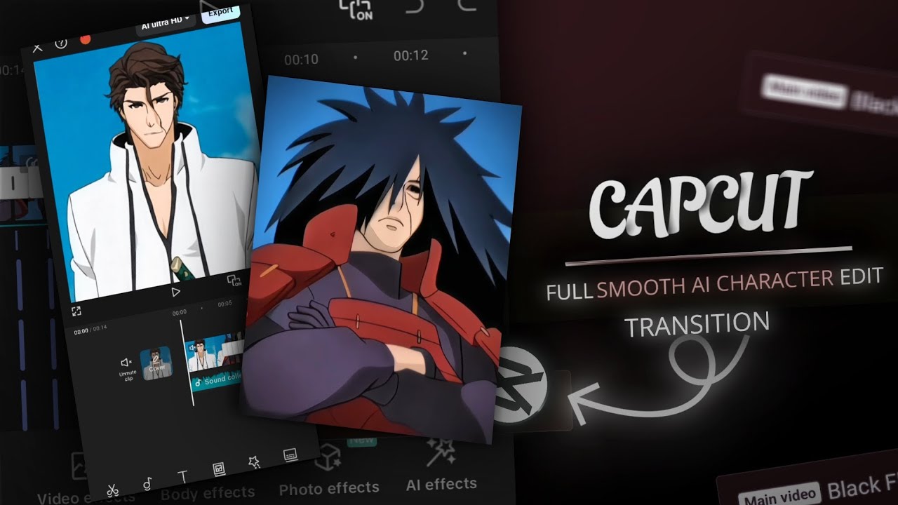 Capcut mooth AI Character Change | CapCut Trending Tutorial | Funk de beleza ( Slowed )