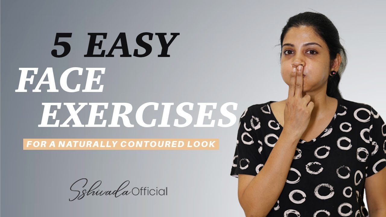 5 простых упражнений для лица, которые придадут ему естественный вид! #sshivada #faceexercises #5...