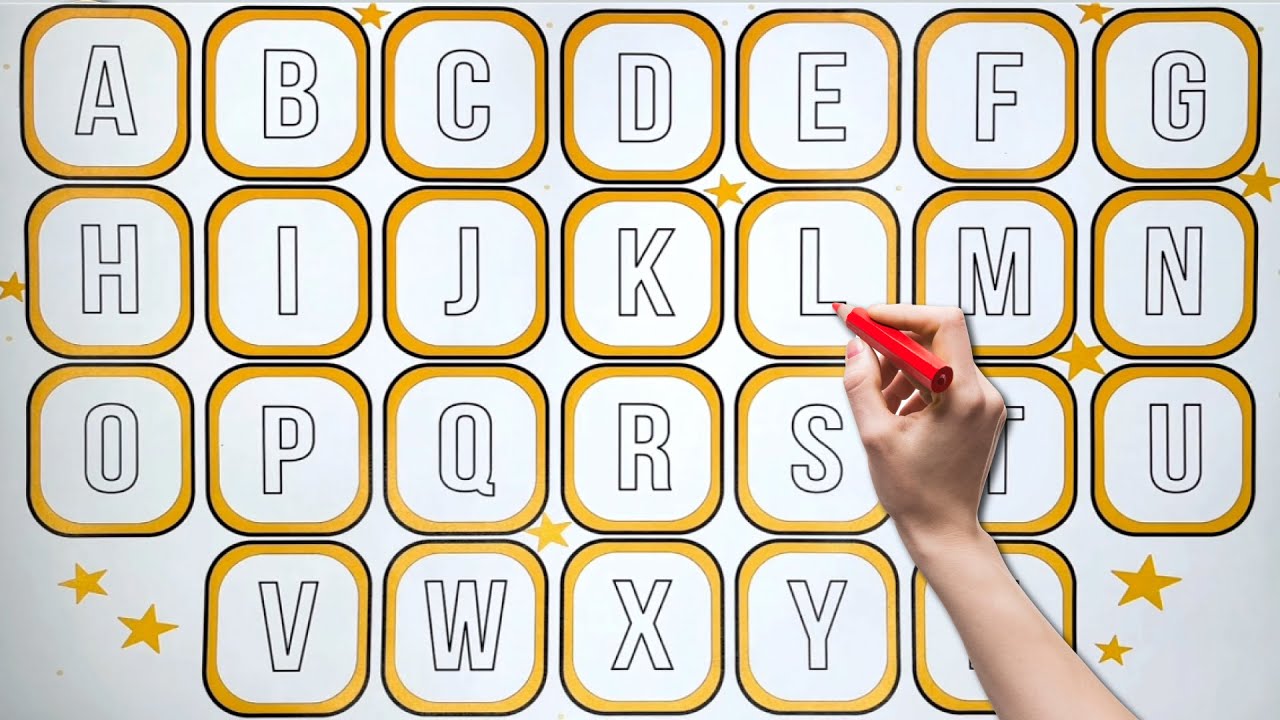 Learn the Abcd Through Fun Coloring | Educational Video for Kids