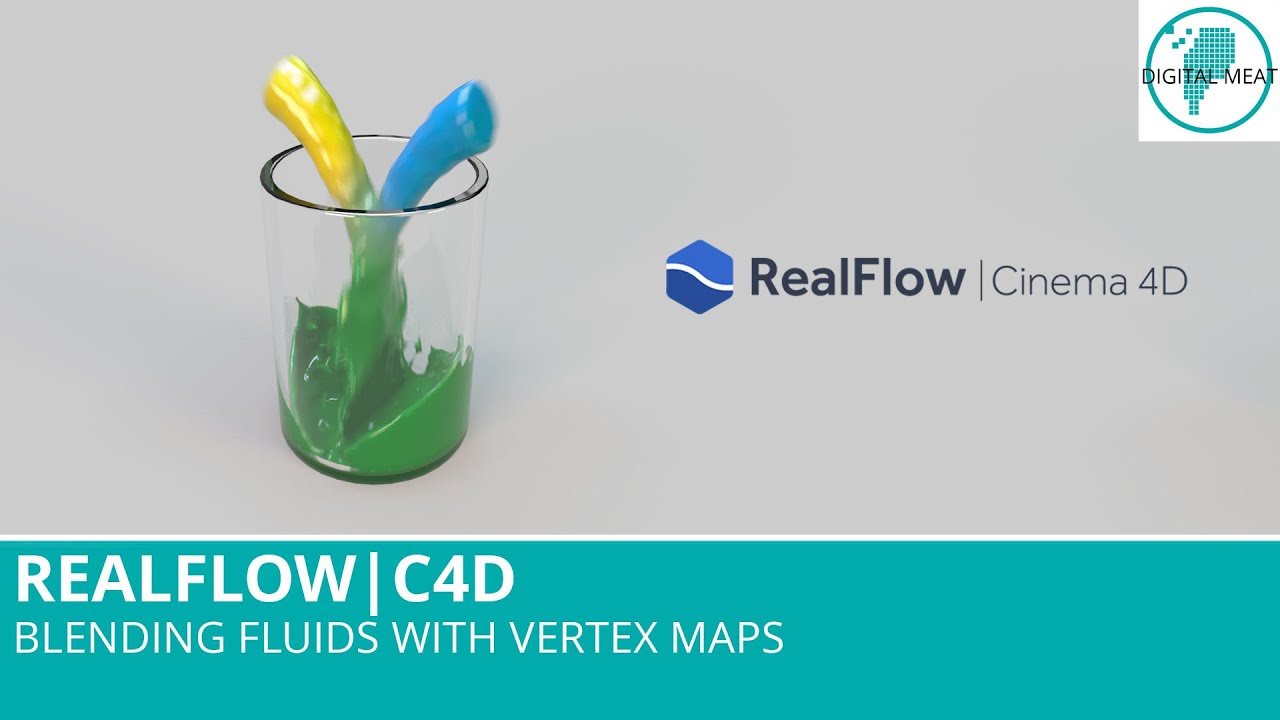 Realflow For C4D: Blending Fluids With Vertex Maps