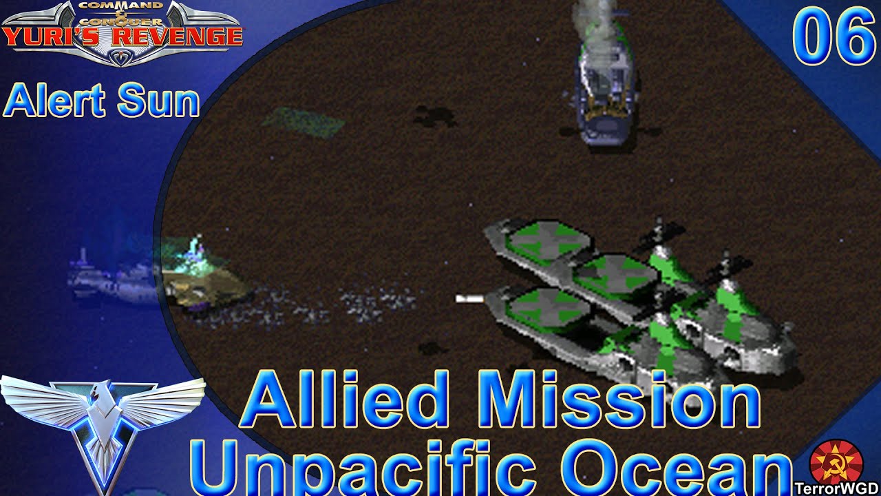 Red Alert 2│Yuri's Revenge│Alert Sun│Allied Mission 6│Unpacific Ocean