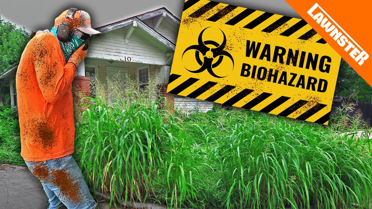 We Got HAZARDOUS Material On Us While MOWING This OVERGROWN YARD!