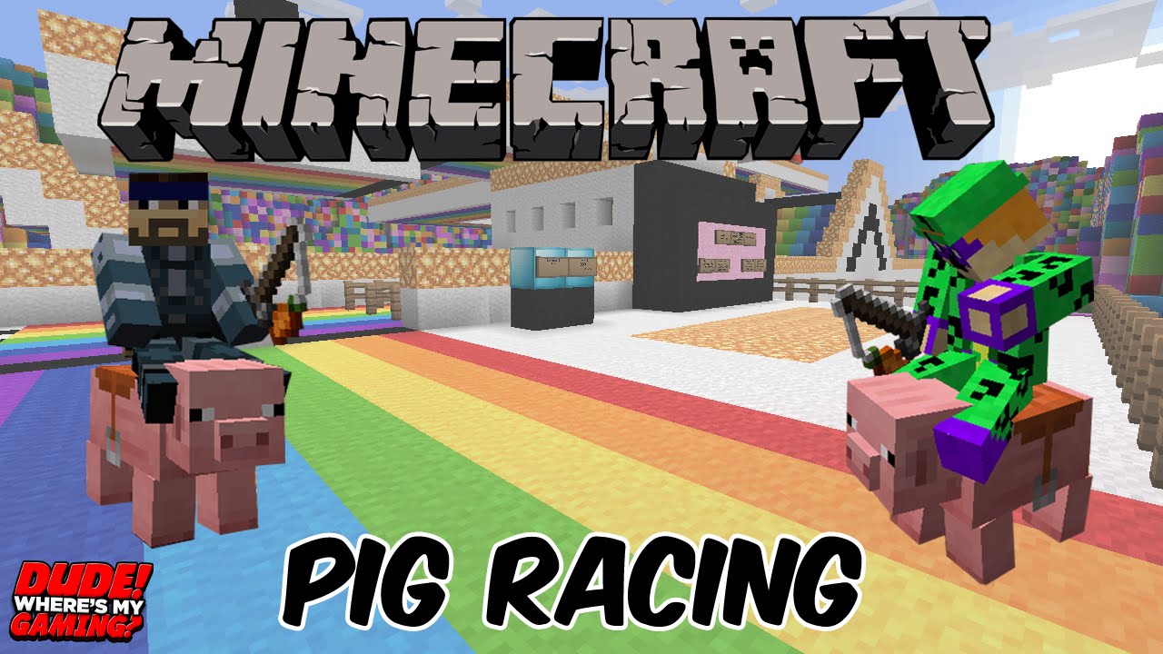 Minecraft: Pig Racing #1 | WheresMyGaming