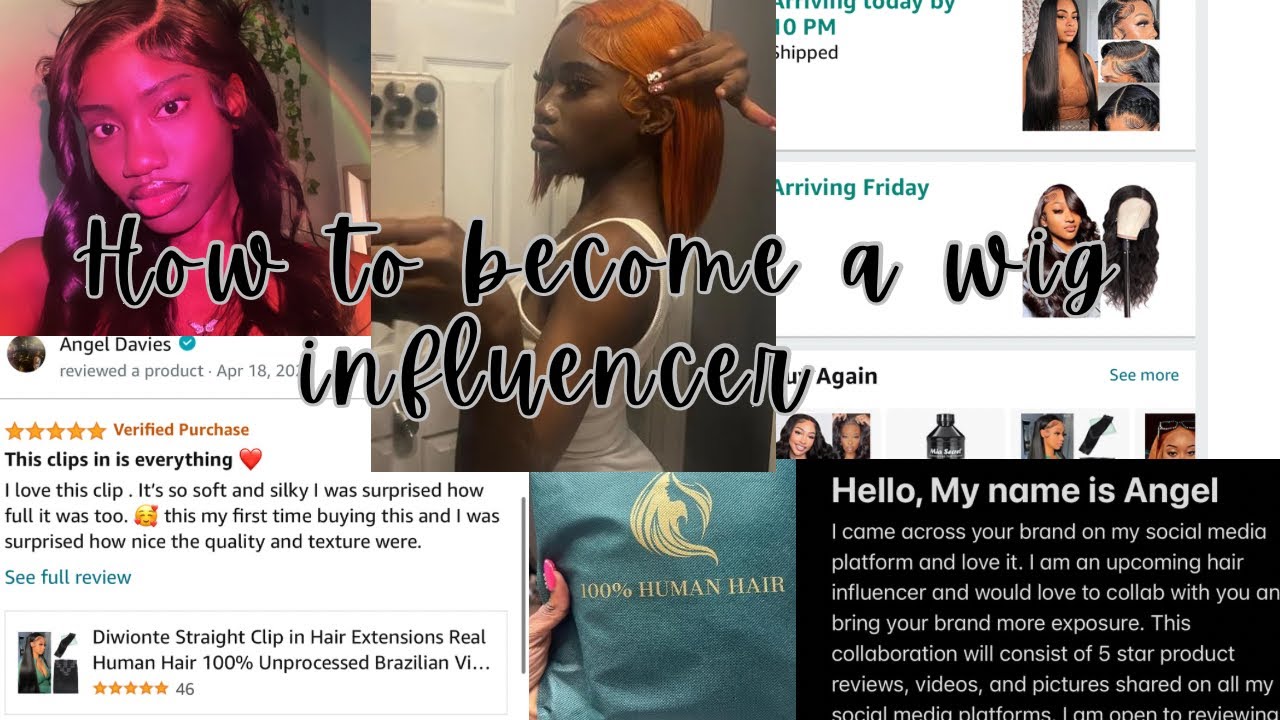 How to become a wig influencer step by||| ft Comently hair on Amazon