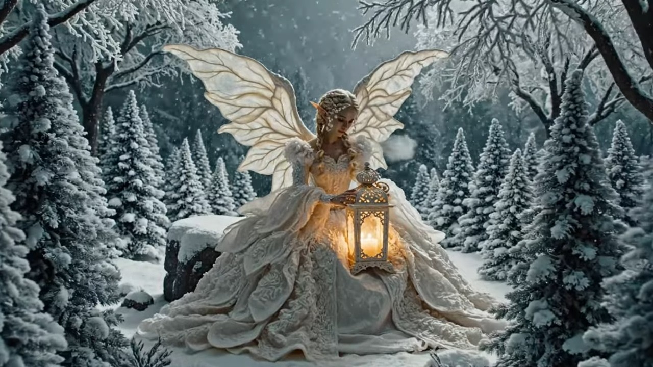 Cozy Winter Dreams ❄️ AI Fantasy Music & 4K Magical Scenes