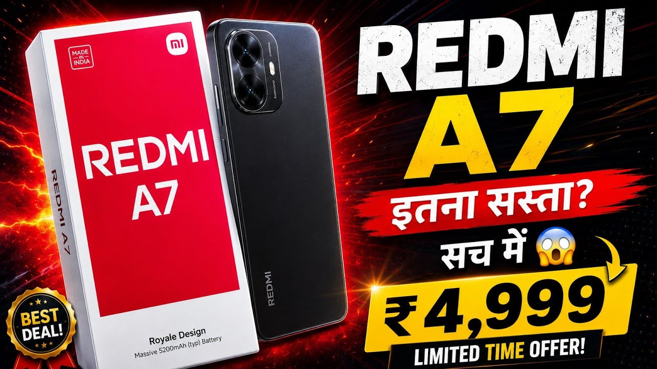 New 5G Mobile 2026⚡Redmi A7 5G unboxsing⚡Best 5G Smartphone 2026⚡Jio Phone 3 unboxsing 