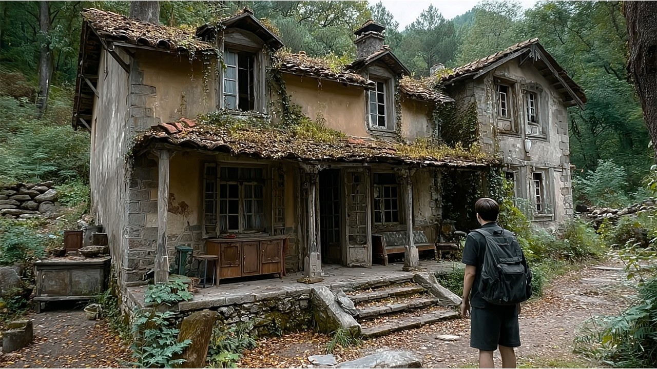 After a Month of Wandering with Nowhere to Live, Young Man Found an Abandoned House and Renovated It
