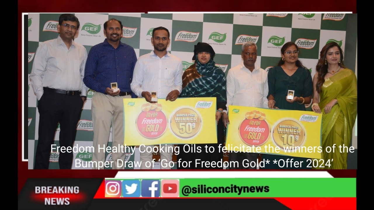 Freedom Healthy Cooking Oils to felicitate the winners of the Bumper Draw  Freedom Gold*Offer 2024