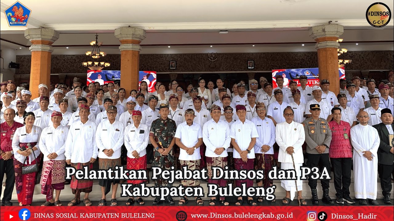 Pelantikan Pejabat Dinsos dan P3A Kabupaten Buleleng