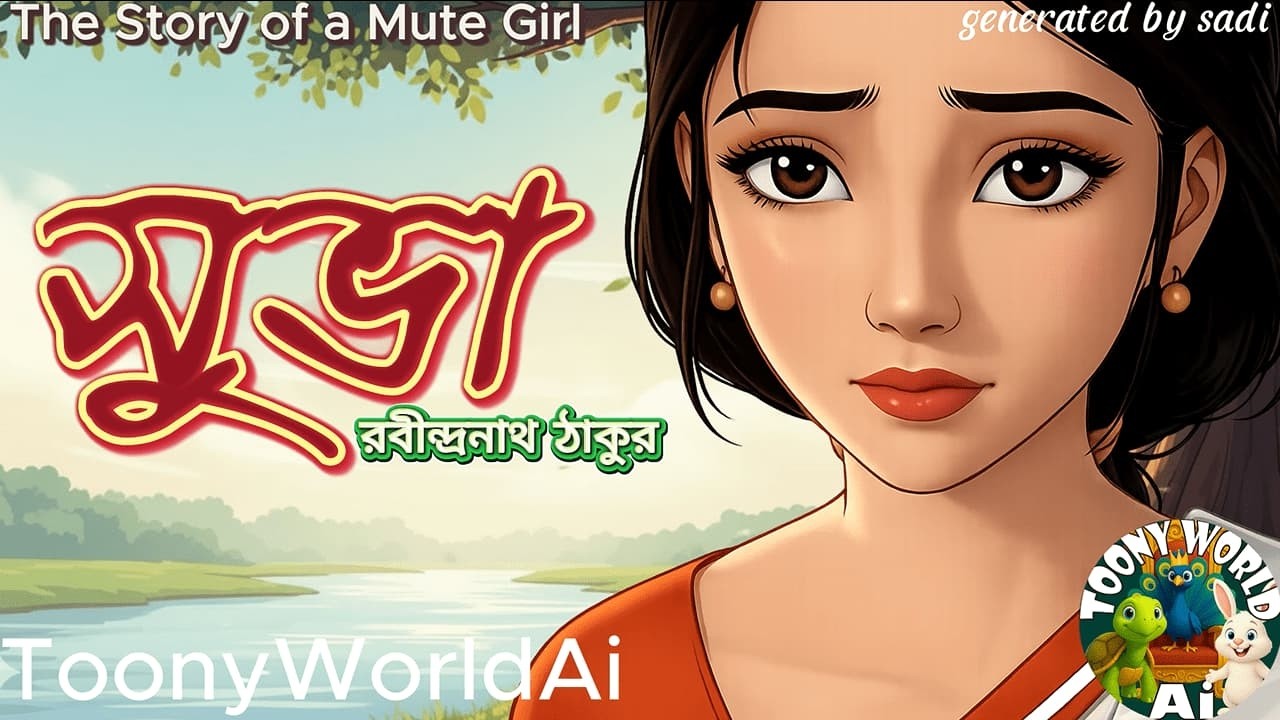 সুভা | রবীন্দ্রনাথ ঠাকুর | Subha // Suva: The Story of a Mute Girl | Moral Story | ToonyWorldAi