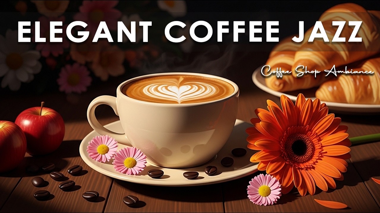 Elegant Coffee Jazz ☕ Coffee Shop Ambiance | Happy Bossa Nova Instrumental for Studying #1