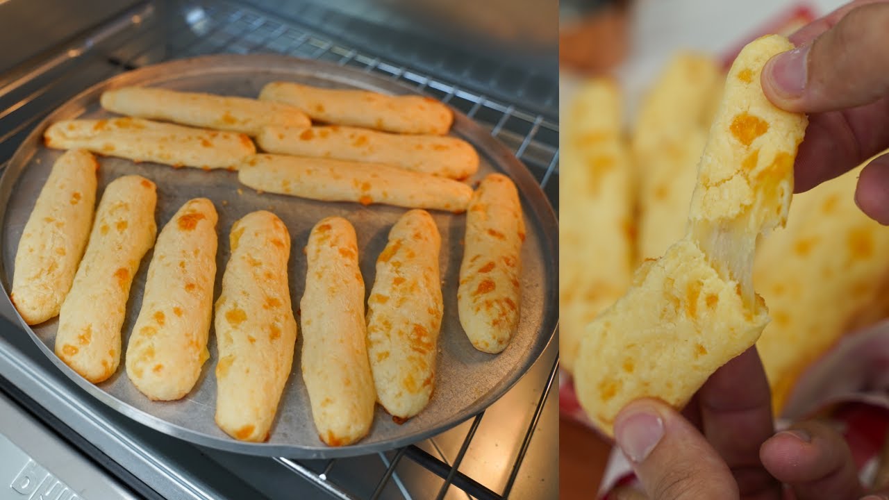PALITINHOS DE QUEIJO COM APENAS 3 INGREDIENTES | SUPER FÁCIL E RÁPIDO
