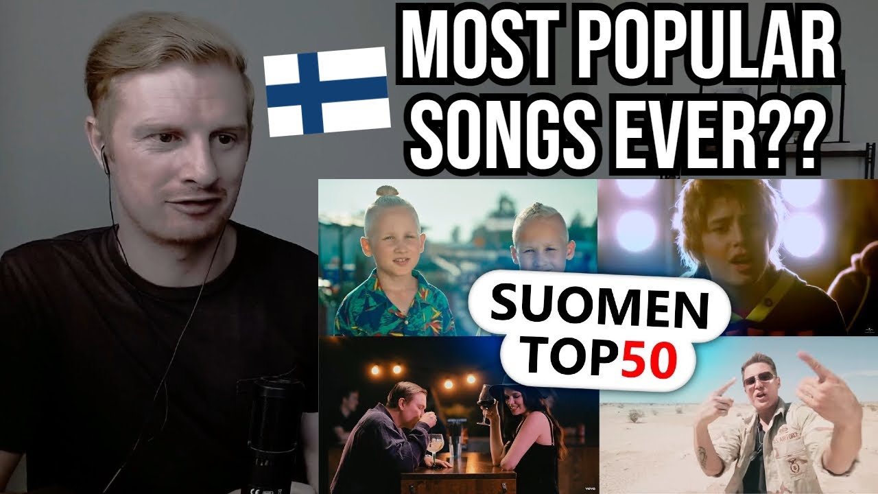 Реакция на 50 самых популярных песен Финляндии