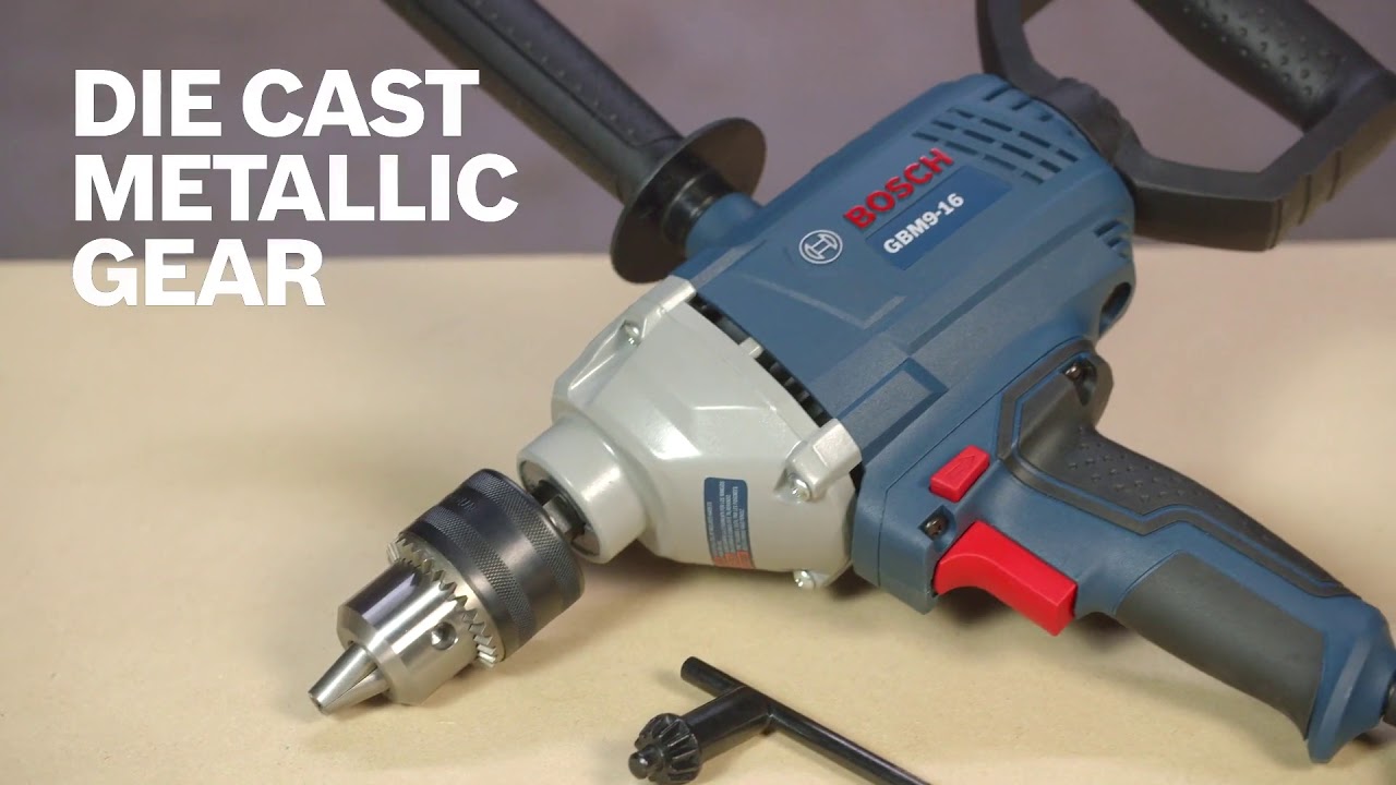 Bosch GBM9-16 9.0 Amp High-Speed Drill/Mixer Video