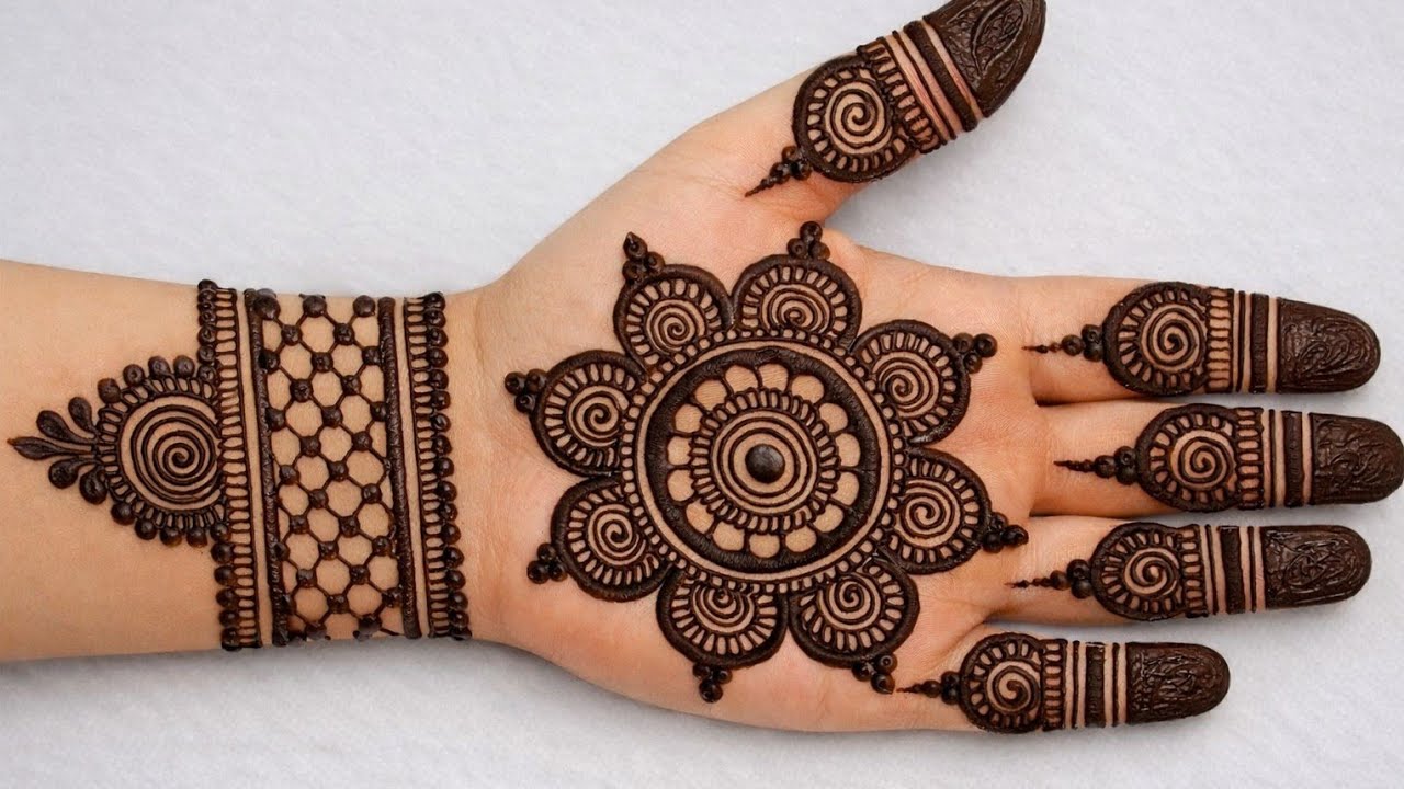 Easy beautiful goltikki mehandi design | simple tikiya mehandi design | mehandi design | mehandi 