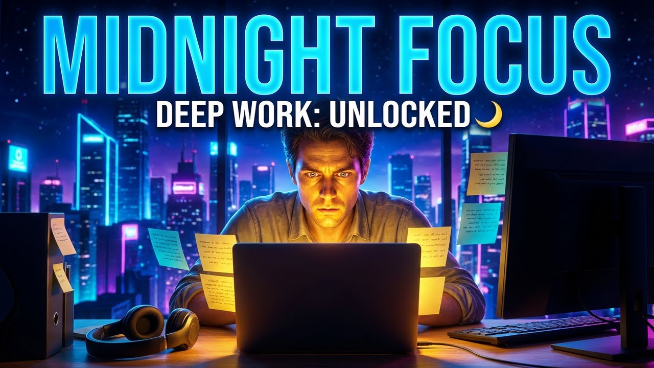 Midnight Focus 🌙 1 Hour Deep Ambient Music for Work & Study