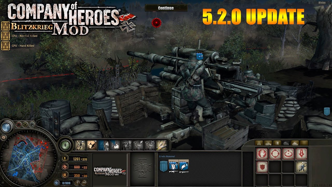 Company Of Heroes Blitzkrieg Mod (v5.2.0): Trun Night [1116 Kills]