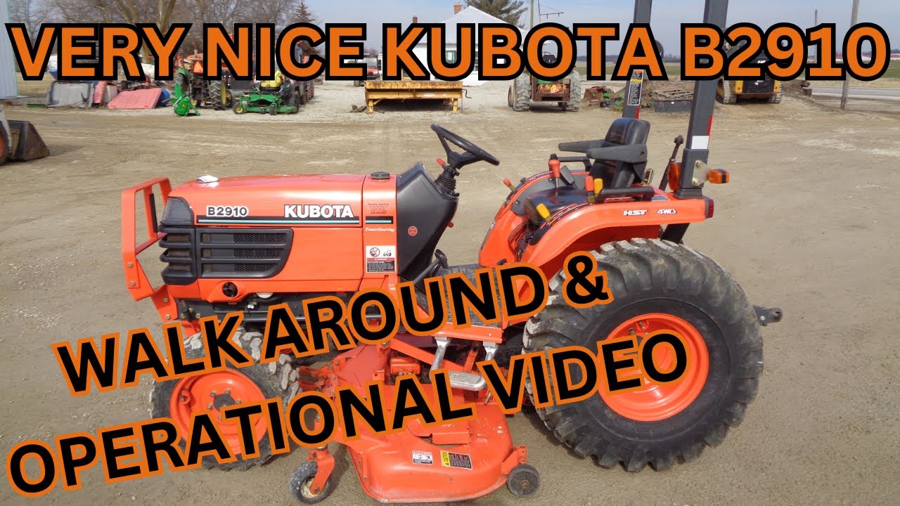 VERY NICE Kubota B2910 Tractor Walk Around & Operational Video    $14,900