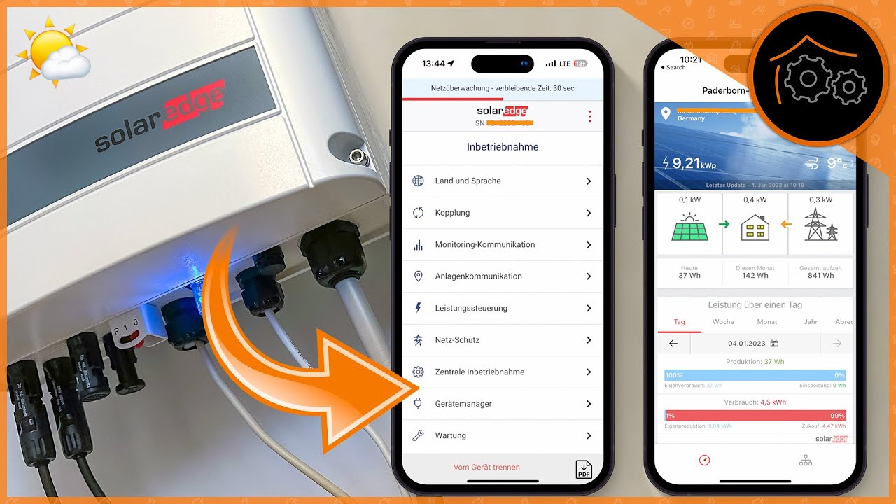 PV-Anlage mit SolarEdge - Einrichtung des Wechselrichters (Teil 2)