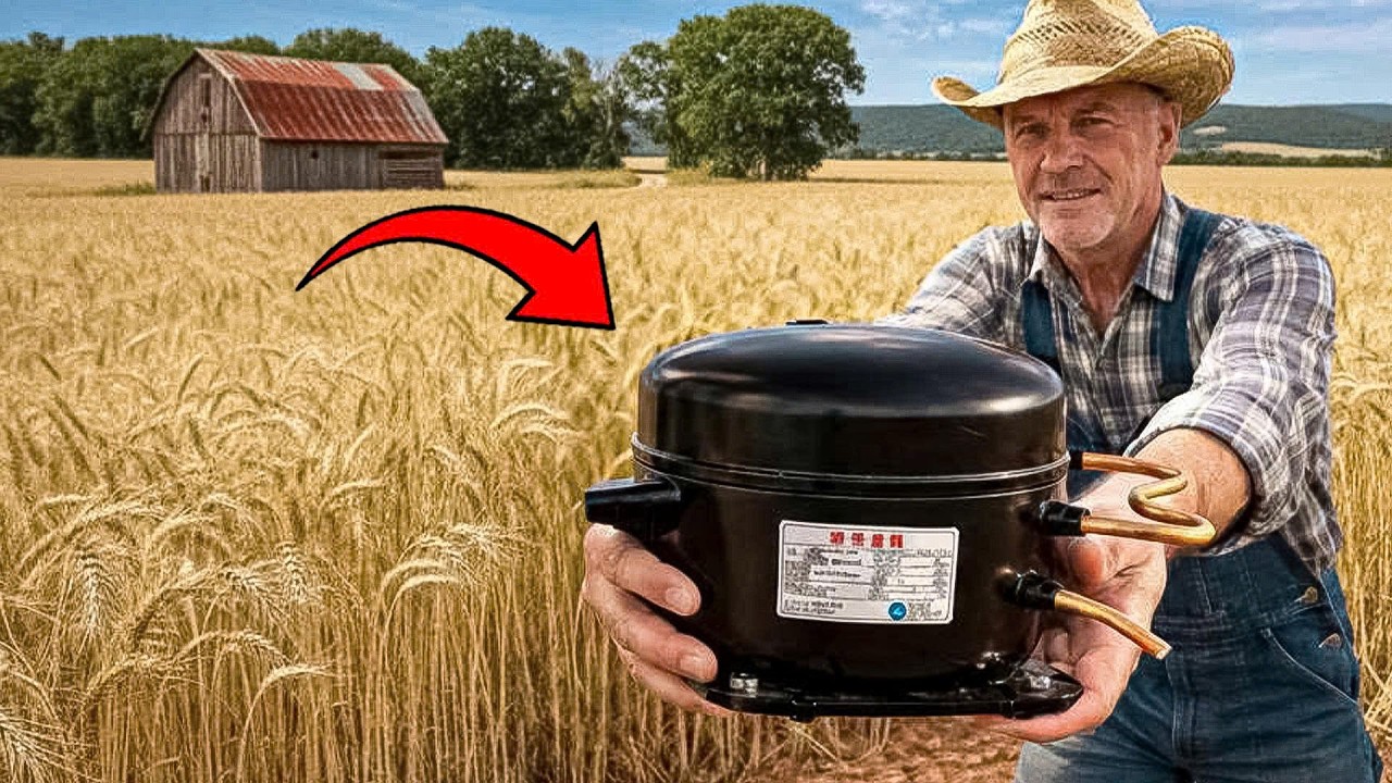 Изобретение фермера, поразившее миллионы! Компрессор холодильника + ПВХ