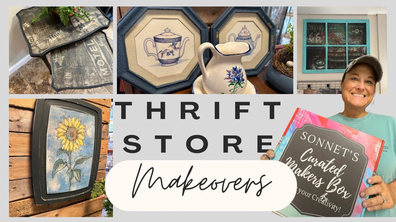 Thrift Store Makeovers using Sonnet’s Makers Box