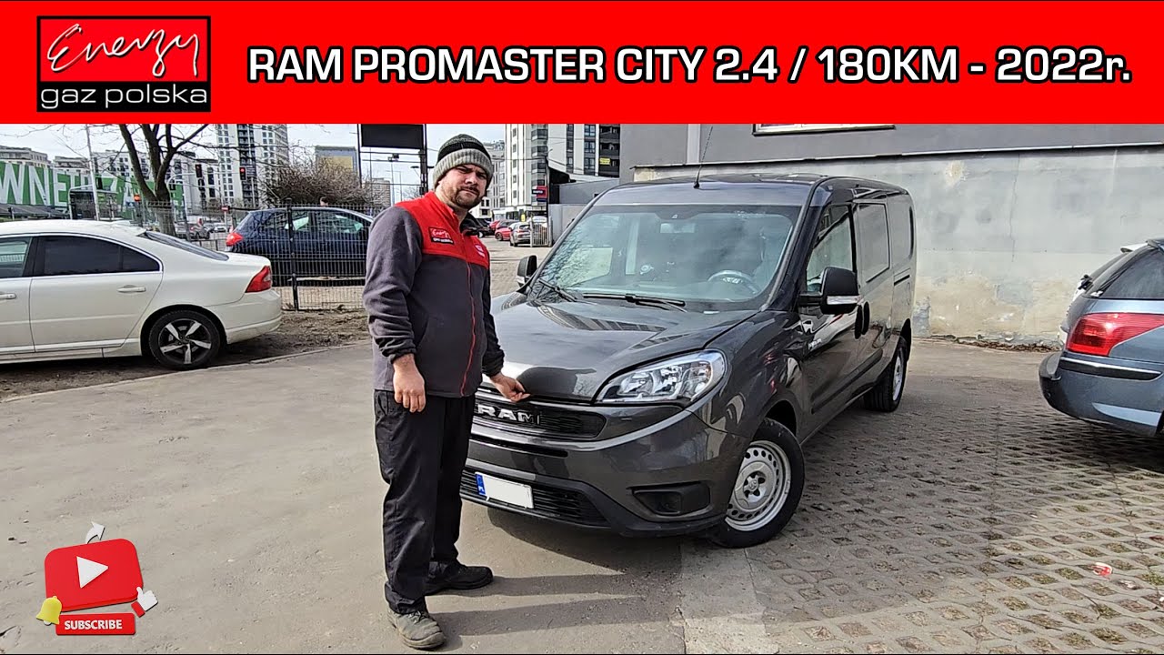MONTAŻ LPG DODGE RAM PROMASTER CITY 2.4 180KM 2022R NA GAZ BRC W ENERGY GAZ POLSKA