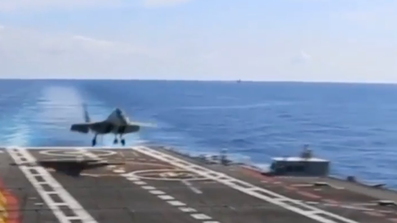 Jet Landing On Aircraft Carrier