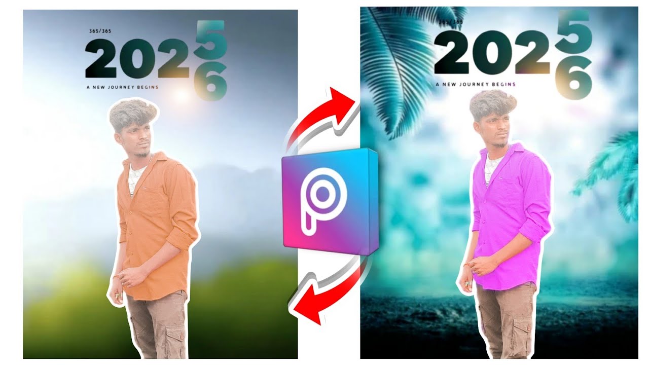 2026 New Year Photo Editing Picsart 🔥 happy new year photo editing in tamil