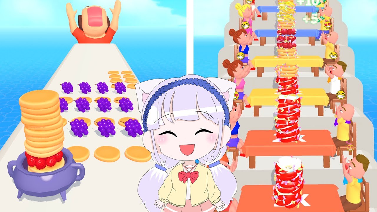 [모바일게임] 과일을 모아 팬케이크를 만들어요! Pancake Run