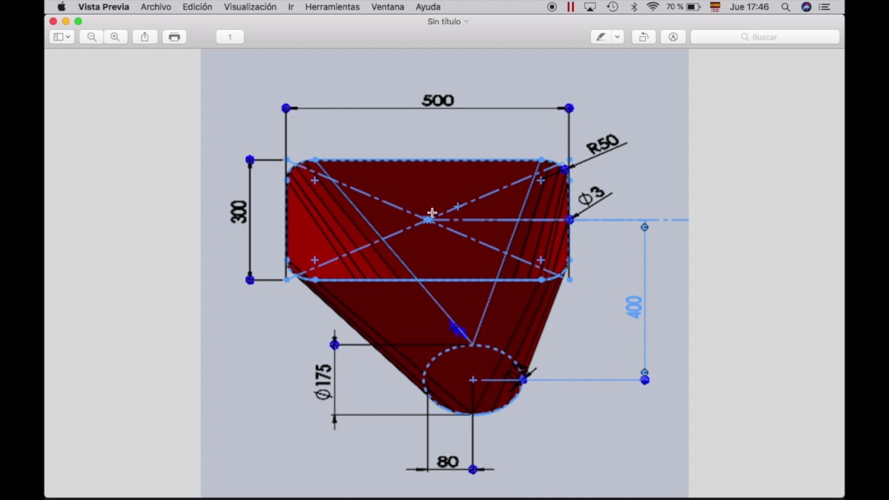 Desarrollo de Tolva en SolidWorks (Chapa Metálica)
