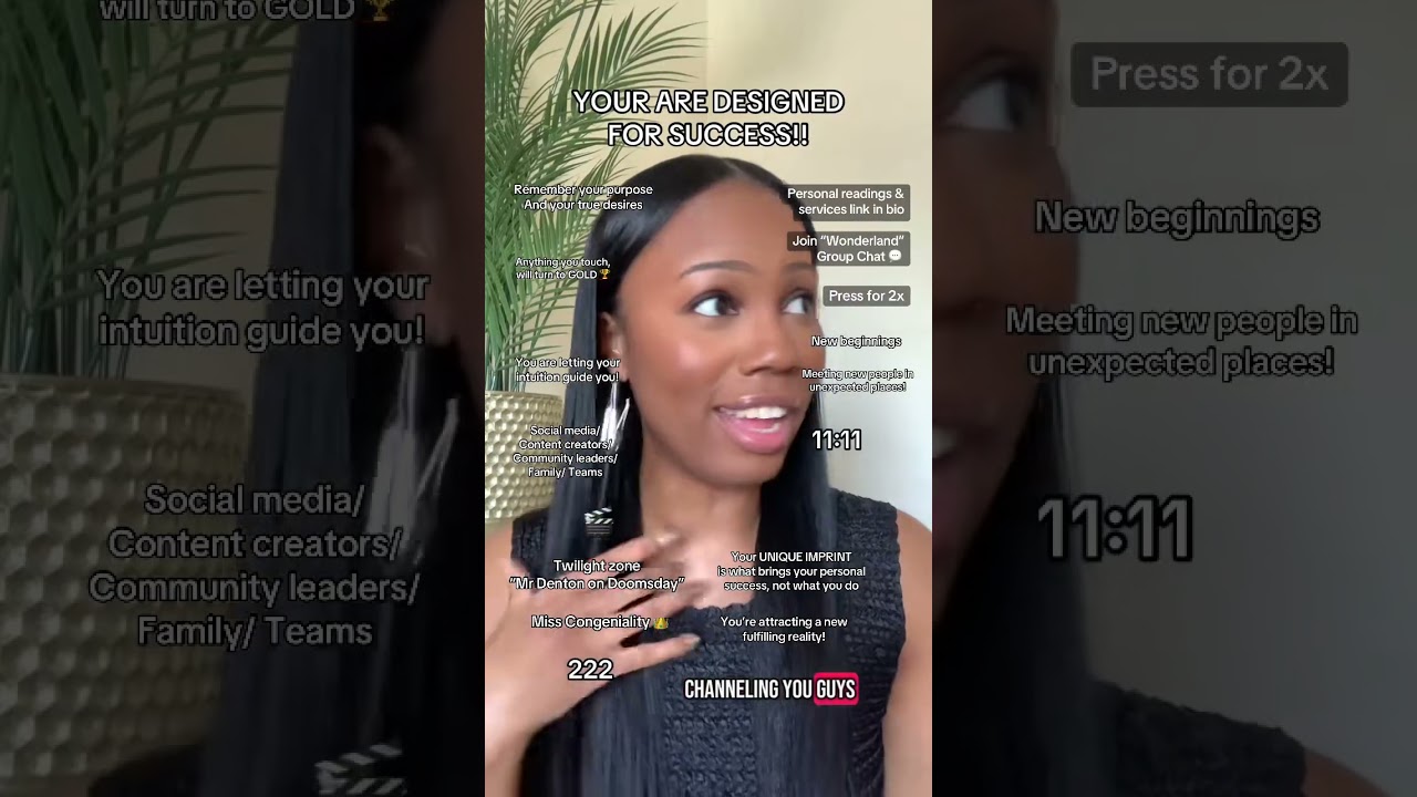 Your are designed for success -  Sariyah The Oracle