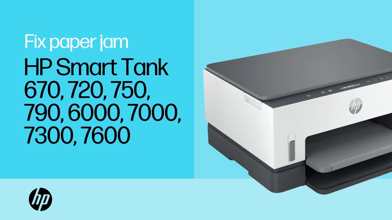 Fix a Paper Jam (E3/E4) on HP Smart Tank Printers 670, 720, 750, 790, 6000, 7000, 7300, 7600