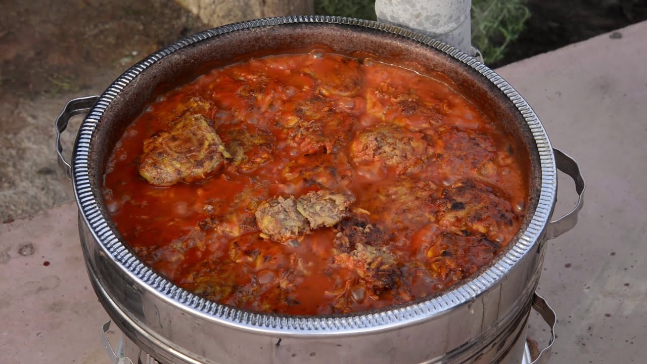 GÜVEÇ SOBA DENEMESİ - PATATESLİ KÖFTE