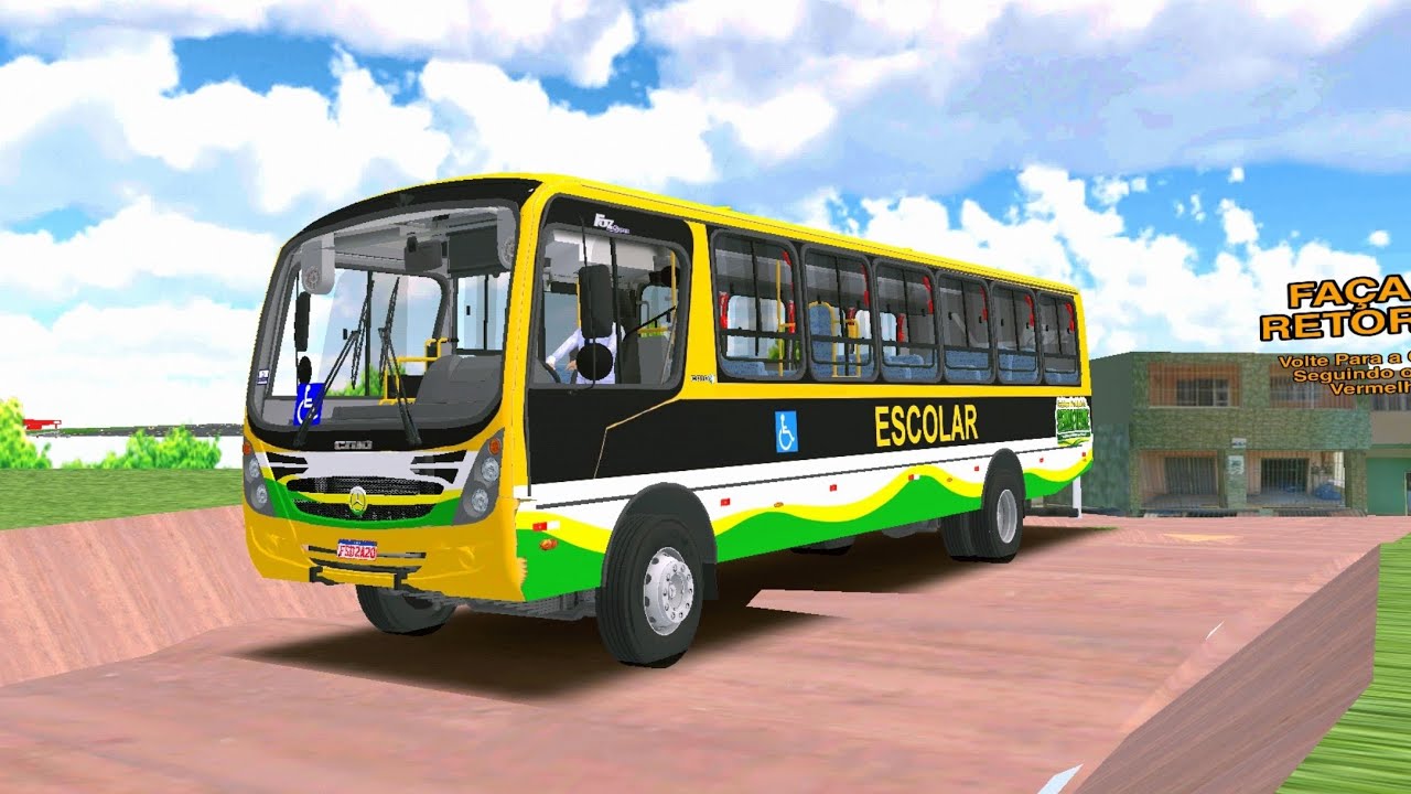 (PBS2) TESTANDO A NOVA PLOTAGEM DA PREFEITURA DOS ÔNIBUS ESCOLARES! CAIO FOZ SUPER MB OF-1519R 2017!
